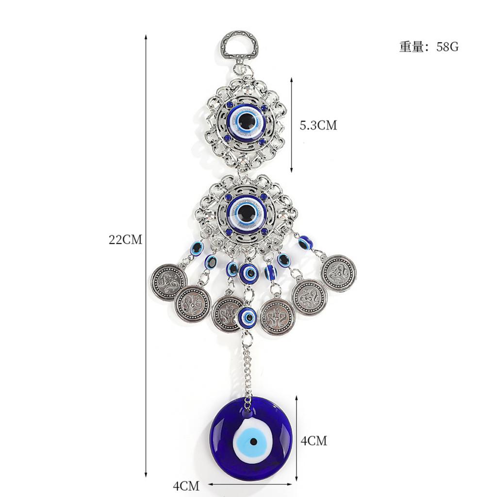 Blue Eyes Wall Hanging Ornament Home Decor Alloy Wall Hanging