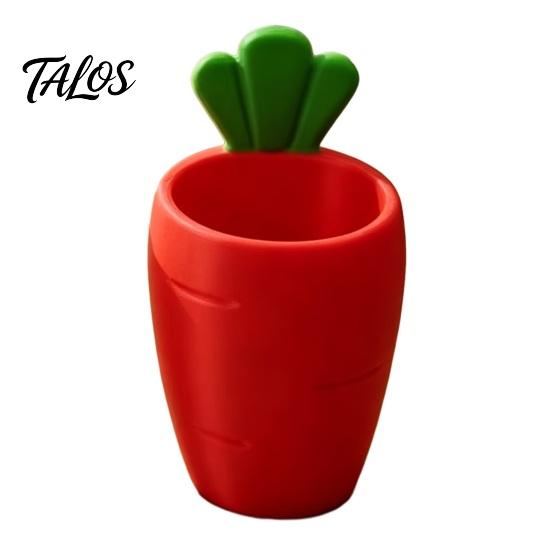 Office Supplies Desk Organizer 3D Printed Carrot Pen Holder, Cute Desktop for Pencils and Makeup Girls Brushes, Large Capacity Stationery Storage