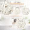 3Pcs/Set Wall Mount Wall Hanging Basket Teardrop Shape Vegetable  Woven Basket  for Kitchen