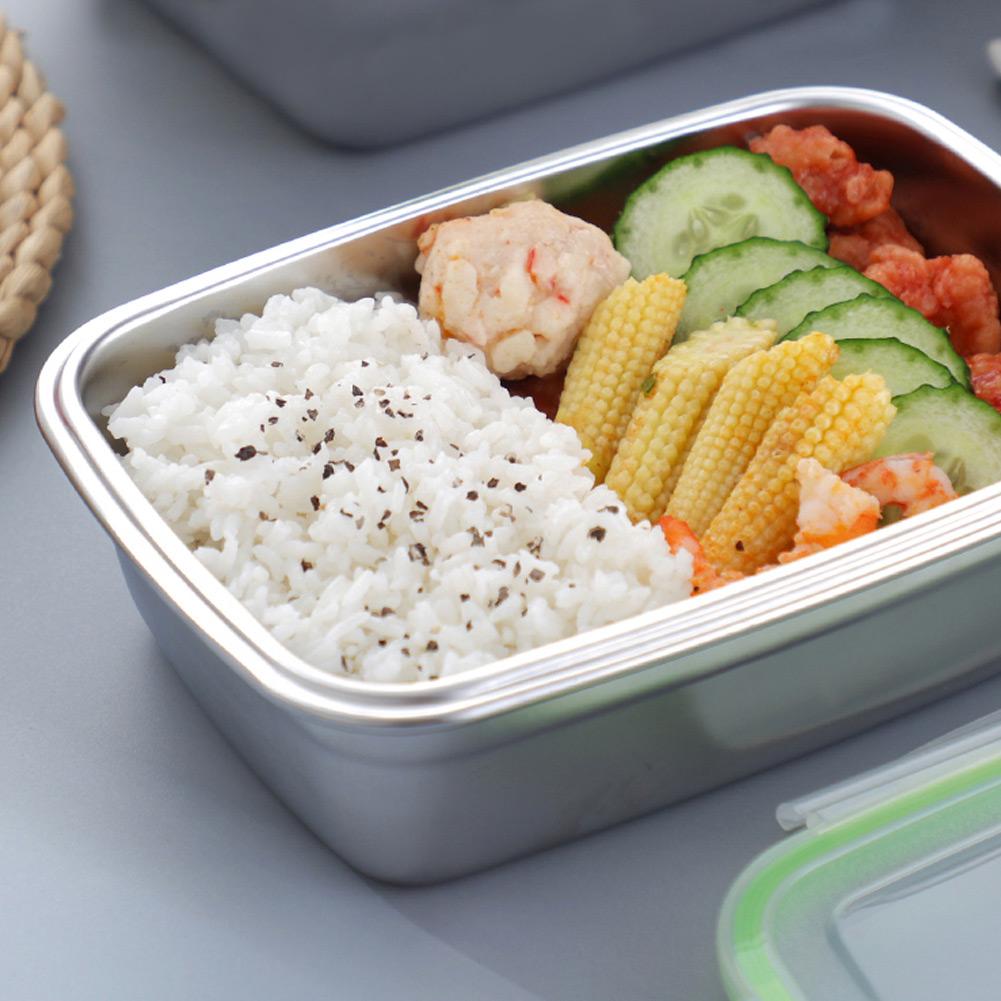 850ml Portable Outdoor Picnic Stainless Steel Lunch Box Sealing Food Box Container