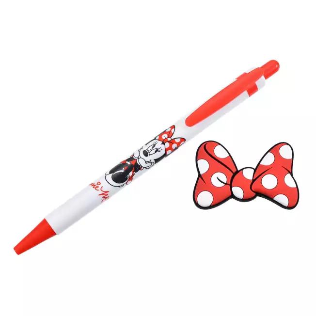 Disney Minnie Ballpoint Pen MINNIE'S DOT RIBBON Japan NEW Disney Store