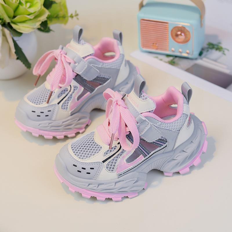 Kids Sports Sandals Thick Soft Sole Students Running Shoes Hollowed-out 2025 Summer New Children Casual Shoes Mesh Breathable