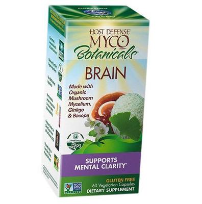 Brain Support Complex, MycoBotanicals Brain, Fungi Perfecti  60 Vegcaps (71441002)