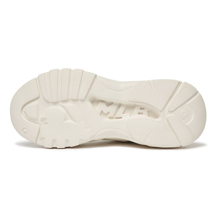 MLB Big Ball Chunky Series Leather Casual Fashion Velcro Low-Top Dad Shoes Ivory Kids sneakers 7ASHC102N-50IVS
