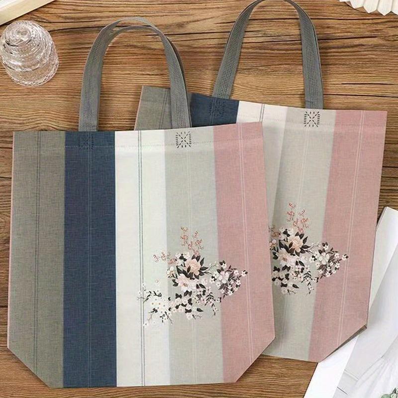 Full Size Colorful Patterns Simple Style, with Handle, for Party Gifts, Wedding Gifts, Birthday Gift Bags, Durable Handbags for Daily Decoration