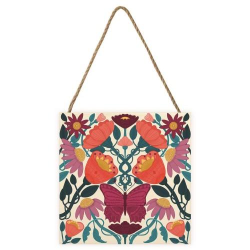 Nina Pace August Butterfly Wooden Block
