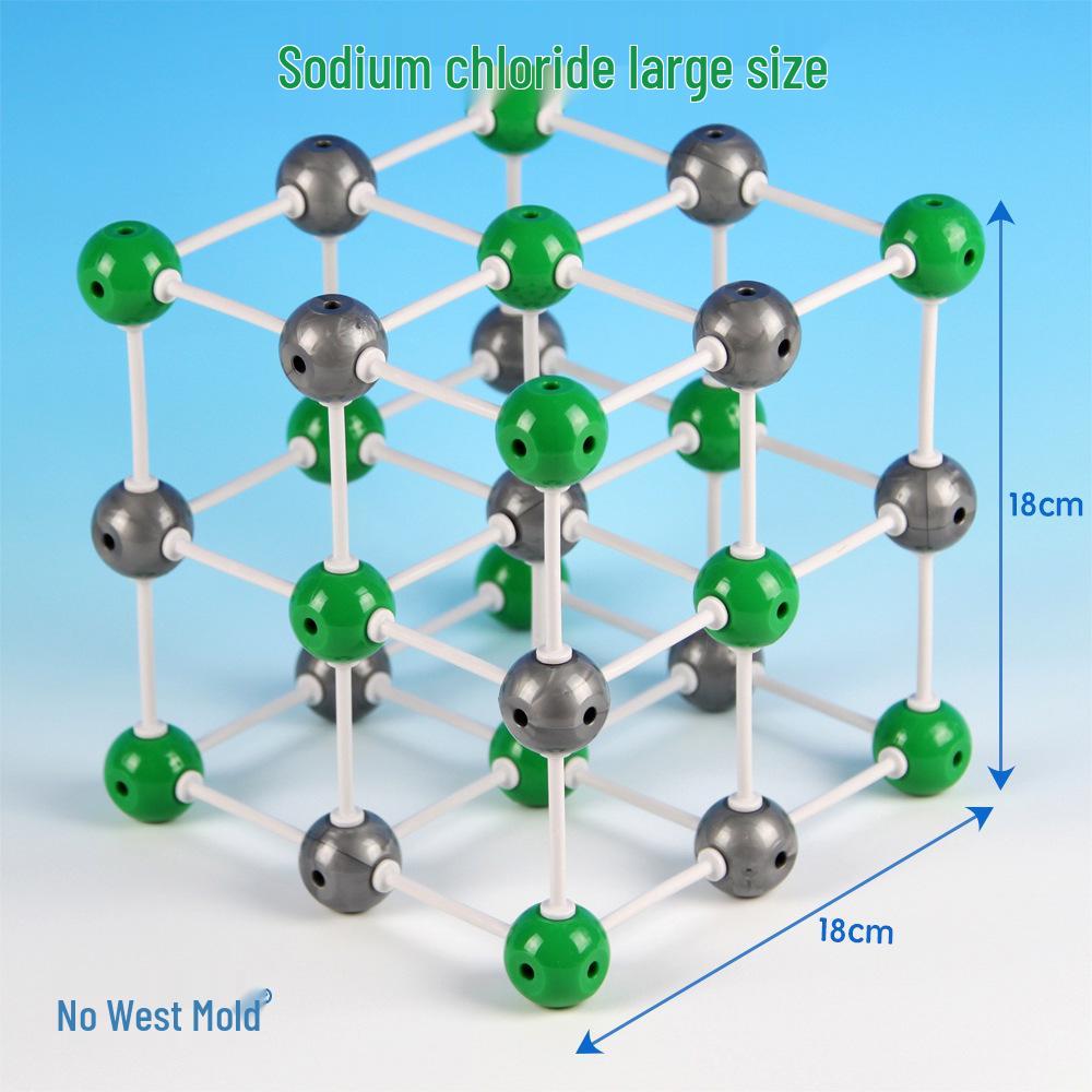 Sodium Chloride Crystal Model: 27 Large 30mm Balls for Demonstration - Unit Cell Representation Large 30mm Ball