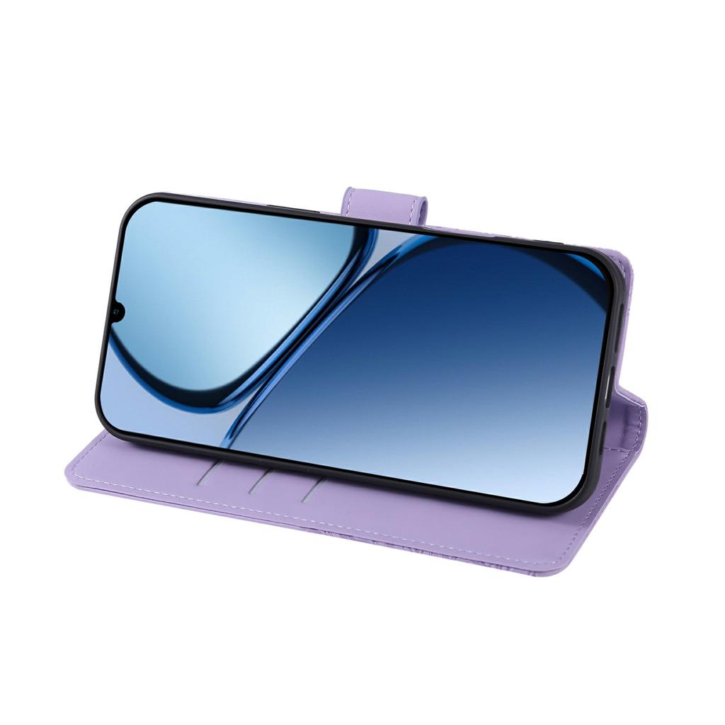 For Samsung Galaxy A06 4G Case Rose Flower PU Leather Wallet Phone Cover with 3 Card Slots