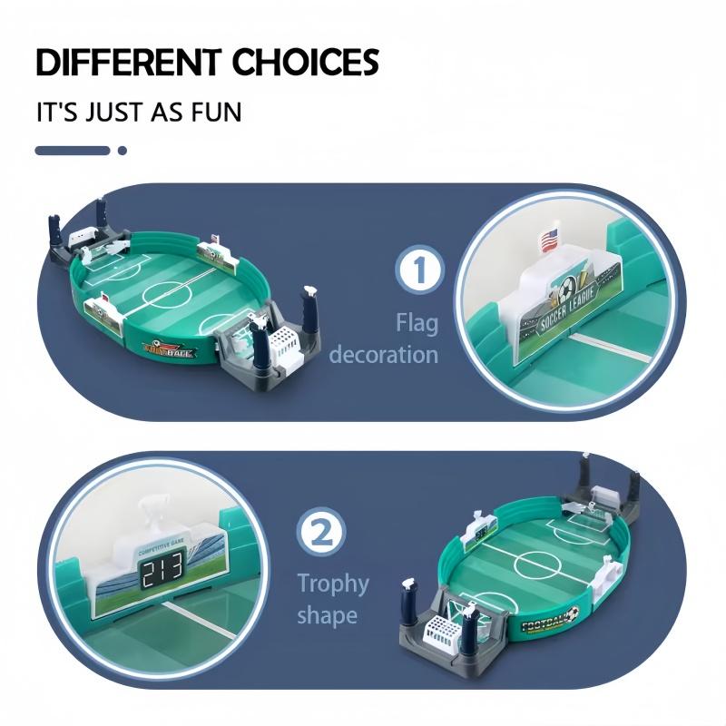 1 set of table football two-person battle table, interactive game on the table football field for family gatherings