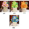 Sunflower Doll Plush Toy - Small Potted Plant Ornament for Home or Office Decor