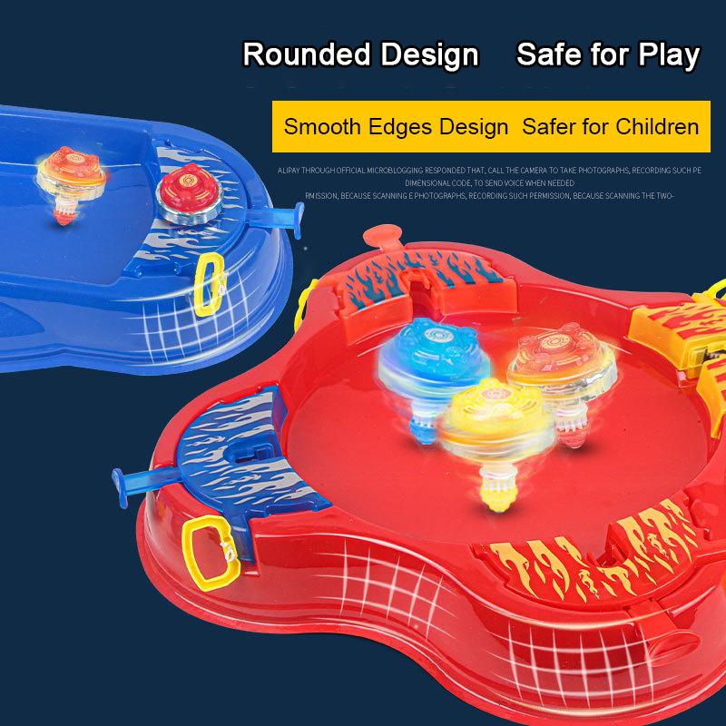 Spin Battle Arena Set - Desktop Spinning Top Game For Multiplayer Competition & Family Interaction