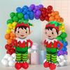 1Pcs Santa Claus Snowman Navidad Large Standing Balloon  Year Gingerbread Man Standing Christmas Foil Balloons Party Supplies