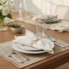 4PCS Rustic Style Cotton Linen Napkins Eco-Friendly Tea Towel Mouth Cloths Placemats  Table Setting