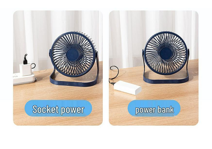 Energy-Saving USB Mini Desk Fan - Available in 5", 6", 8" Sizes - Quiet Operation for Home, Office, or Student Desk
