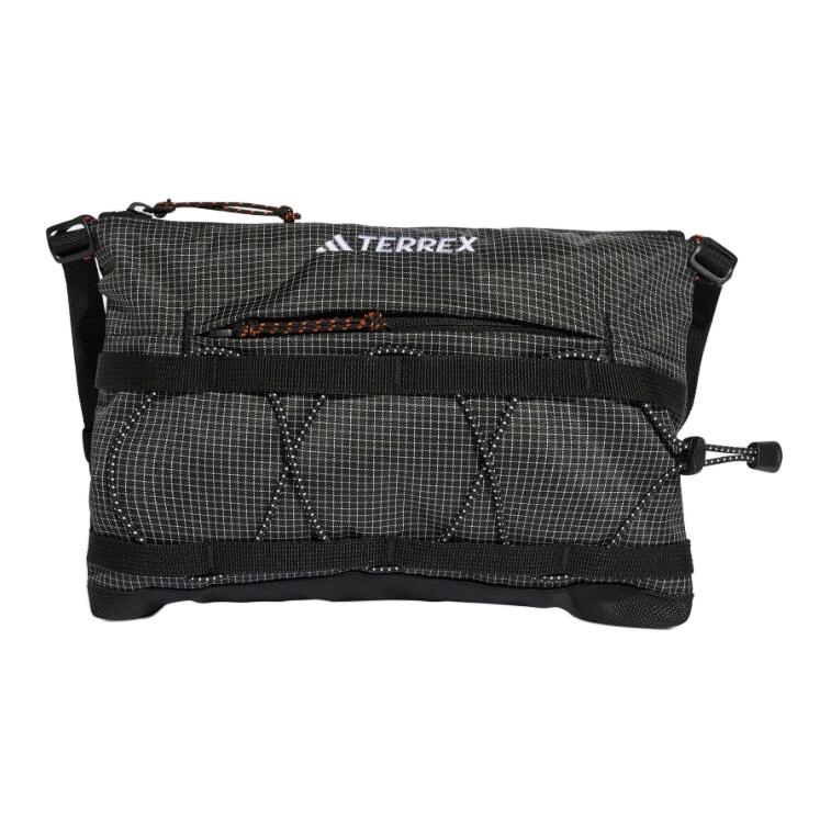 New Adidas Recycled Polyester Crossbody Bag Shoulder Bag Unisex Black JJ1481
