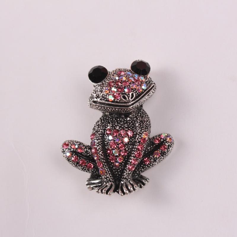 

Брошь в виде лягушки с бриллиантами, модная брошь в виде животного в винтажном стиле