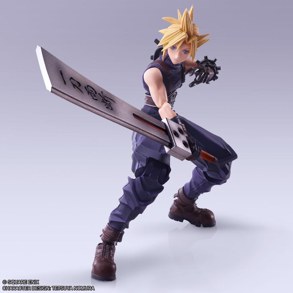 Final Fantasy VII Bring Arts Cloud Strife Hardbreaker PVC Painted Movable Figure Ver.