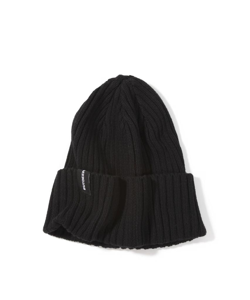 Diposwi 23 Cotton Symbol Basic Beanie - Black