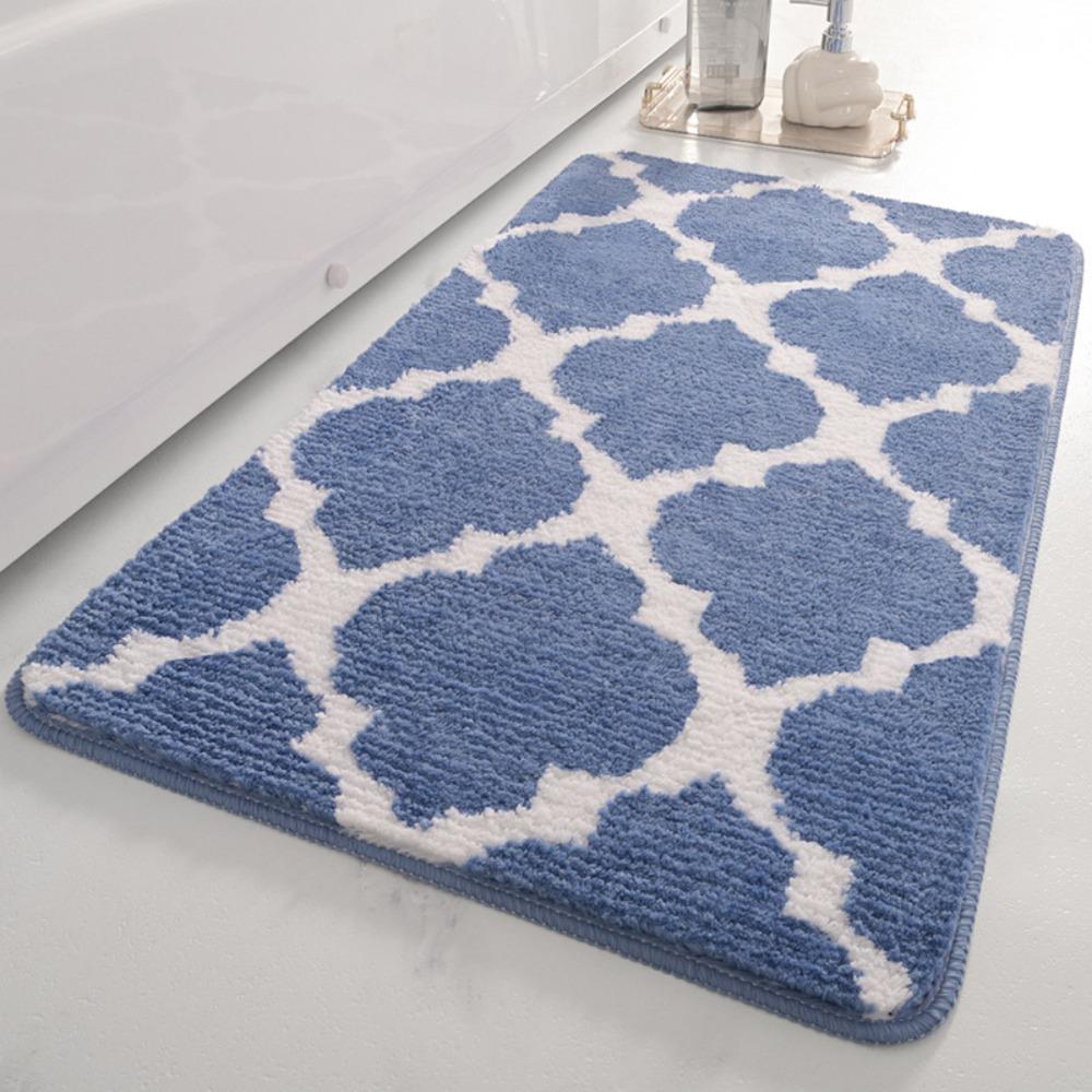 Sponge Bathroom Cashmere Thickening Mat Bath Non-slip Carpets In Wash Basin Bathtub Floor Rug Shower Room Doormat Memory Foam 3D Pad
