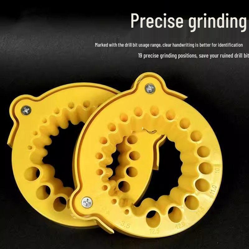 Yellow Double-Layer Drill Bit Grinding Stand (3.5-12.5) for Angle Grinders