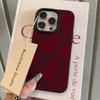 Korean INS Wine Red Rose Lace Phone Case For Xiaomi Redmi Note 12 13 14 15 Pro Plus 13C 14C 15C 10S 11 12 Lens Protection Cover