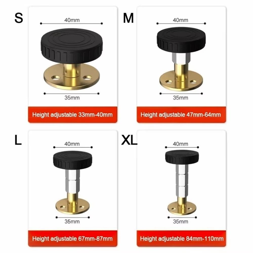 1Pcs Adjustable Threaded Furniture Cabinet Stabilizer  for Preventing Bed Squeaking