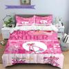 Pink Panter Mønster Sengetøj, Dyne Sæt Dynebetræk Pudebetræk Hjem Fødselsdagsgave(1 * dynebetræk + 2 * pudebetræk, uden fyld)