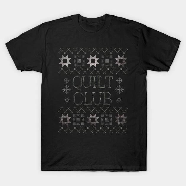 Quilt Club Ugly Christmas Sweater (white) Made in Australia T-Shirt S