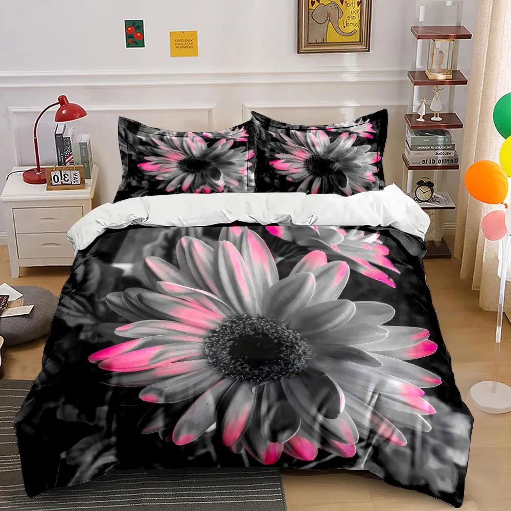 "Floral Art Print Set Decoration" Soft Comfortable Duvet Cover Bedding Set Included 1*Duvet Cover & 2*Pillowcases gift