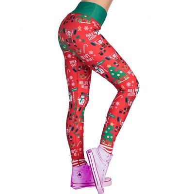 New Print Women's Fitness Leggings Sports Holiday Christmas Yoga Pants