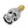 5/20/100PCS BNC Male to SMA Female Adapter RF Coaxial Goldplated Converter SMA Female to BNC Male Straight Antenna Connector