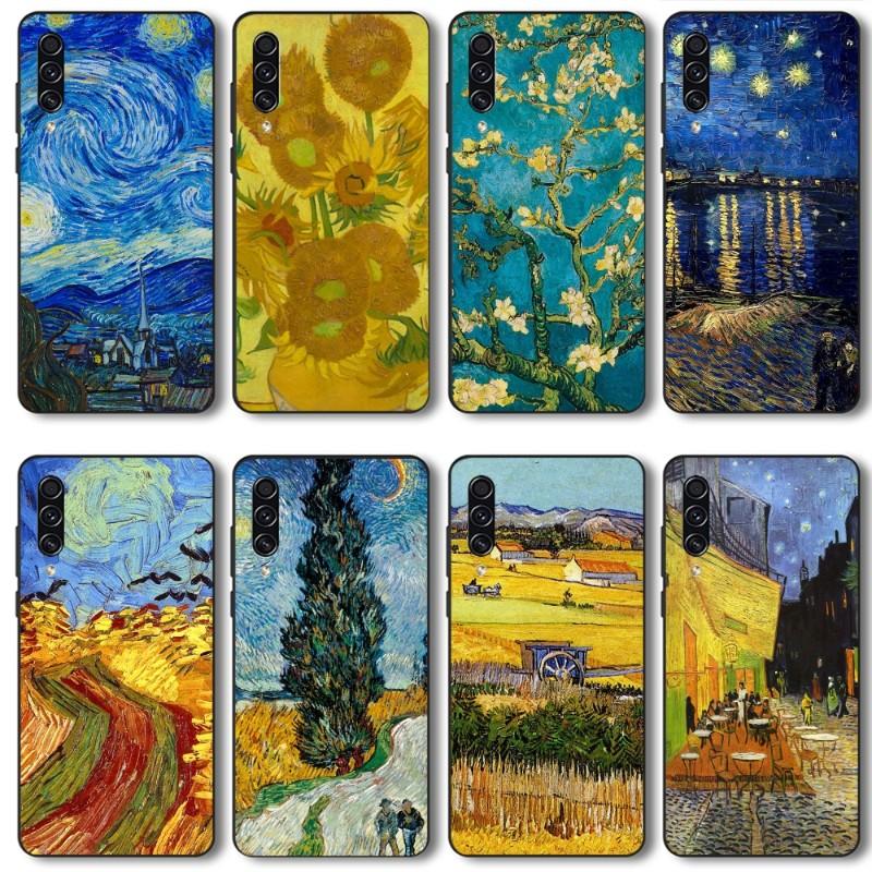 

Чехол для телефона с изображением Звездной ночи Ван Гога для Realme GT 2 9i 8i 7i Pro X50 X2 C35 C21 C20 C11 C3, мягкий черный чехол для телефона