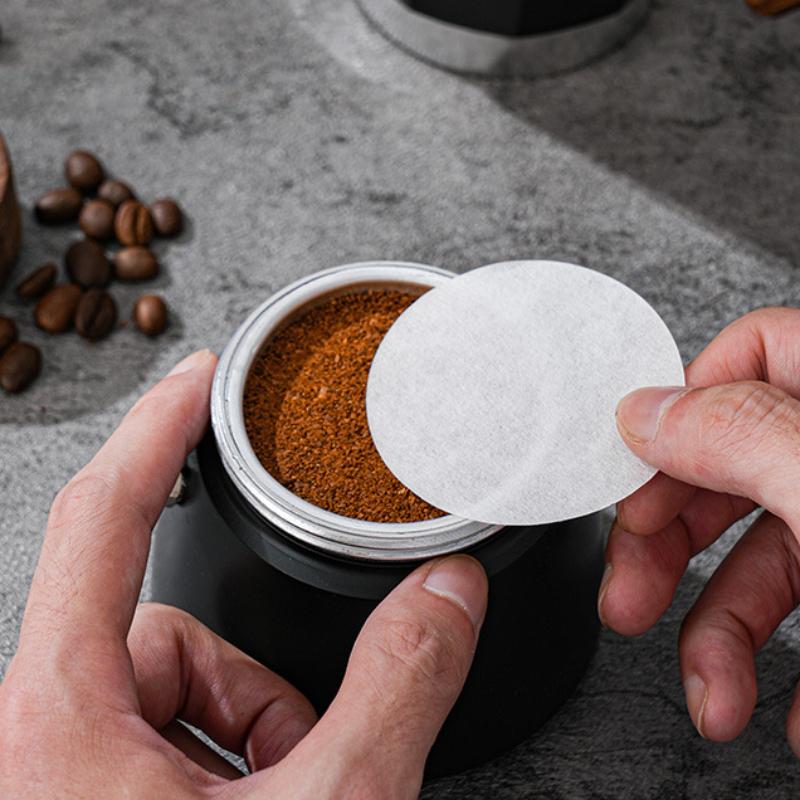 100Pcs Coffee Filter Paper for 51mm/53mm/58mm Disposable Home Handle Special Powder Filter Cafe Strainer Paper Coffee Maker Tool