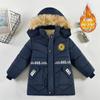 Thick and Fashionable Cotton-padded Clothes for Children, Winter Boys' Casual and Warm Cotton-padded Jacket