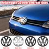 Chrome Silver/Glossy Black Front Radiator Grille & Rear Trunk Lid Emblems for VW Golf 7 (2014 - 2017) - Auto Badge Accessories