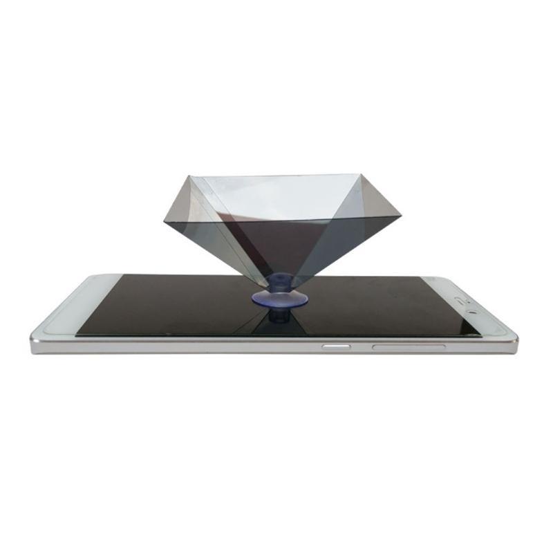 652F Video Stand Universal 3D Hologram Py-ramid Display Projector for Smart Mobile