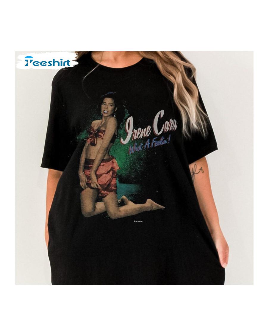 Irene Cara shirt black T-shirt short sleeve 1F2678 L