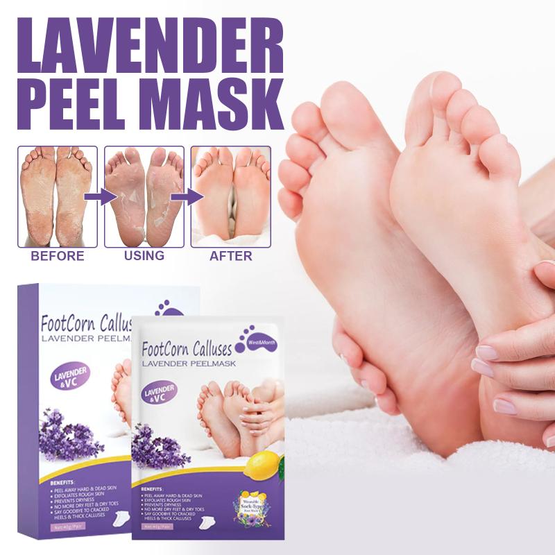 Lavender Foot Mask Powerfully Exfoliate And Remove Dead Skin, Foot Mask For Dry Cracked Feet
