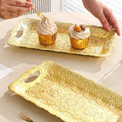 Vassoio da portata per frutta per feste infrangibile piatto da frutta snack dessert vassoio riutilizzabile decorazione natalizia per ristorante