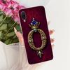 Transparent For Redmi 7 Case Cover Luxury Crown A-Z Letters 2D Flat Pattern Soft Casing M1810F6LG M1810F6LH M1810F6LI