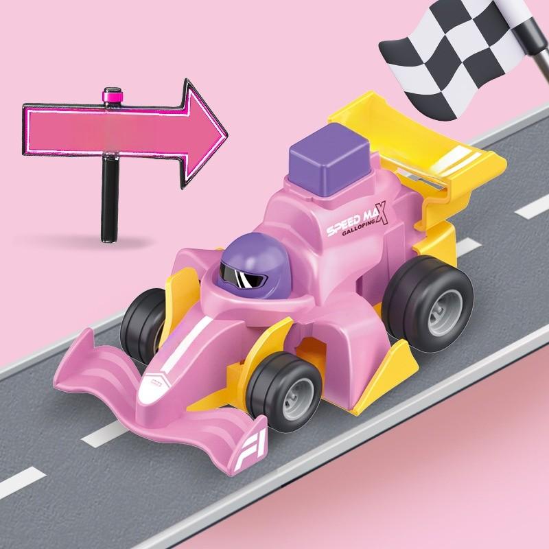 Childrens Inertial Race Go Kart Toy For Kids Age 3 To 6 Developing Handeye Coordination