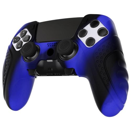 ergonomic anti-slip silicone cover case for playvital ps5 edge controller, soft rubber protector skin for ps5 edge wireless controller with thumb grip