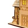 Unfinished Wood House Living Room Sculpture Festival Village Christmas Scene