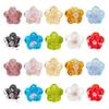 PH PandaHall Flower Glass Beads Japanese Style 20 Pieces Flower Beads Accessory Parts for Jewelry Necklaces Earrings Parts for DIY Handmade Materials