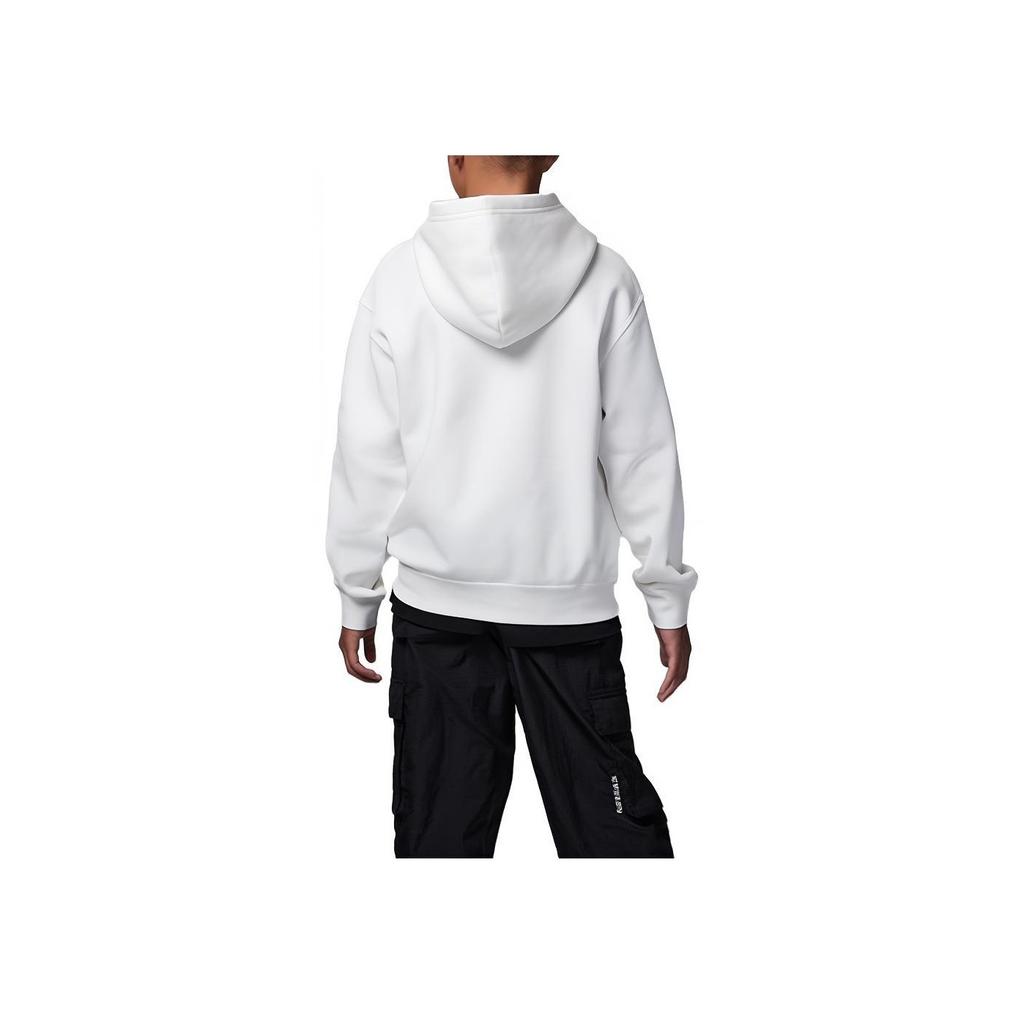 Jordan Flight Mvp Letter Print Hooded Fleece Casual Pullover Sweatshirt Kids Sweatshirt Sail-White FZ1755-133