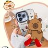 Cartoon Capybara Panda Hand-Pressed Hand-Cranked Small Fan Dormitory Mini Student Portable Hand-Held Manual Small Summer Fan