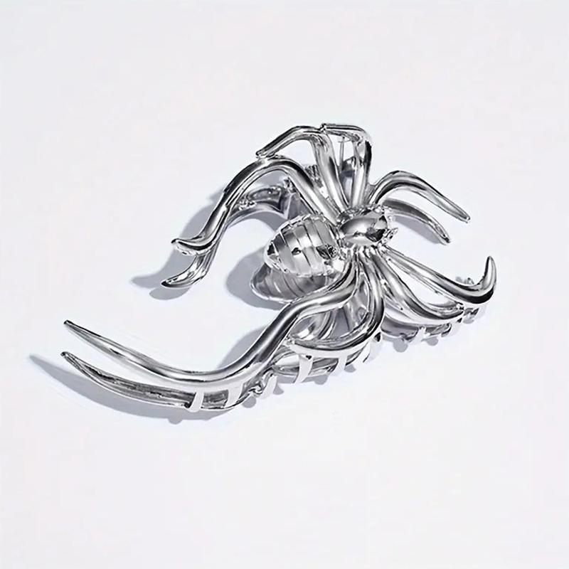 Fashionable Gothic Spider Halloween Hair Claw For Women Girls Unique Minimalist Shark Clip Exquisite Hair Accessories Gifts