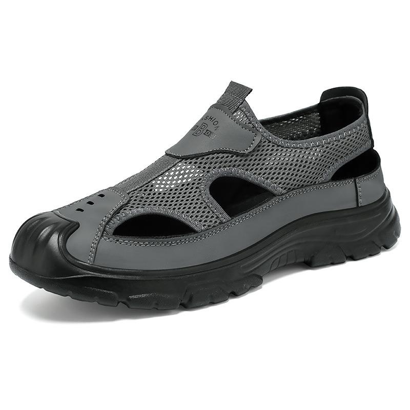 

Designer Men s Summer Sneakers Outdoor Non Slip Men Sandals Casual Shoes Sports and Leisure Shoes Free Shipping Men s Shoes 39 сірий