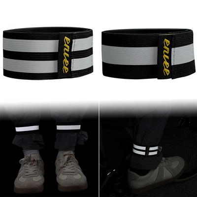 Anti-Roll Pants Band Adjustable Reflective Trousers Bands High Visibility Arms Band Cycling Trouser Strap MTB Cycling Equipment