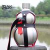 Gourd Shape Water Bottle 1500ml Stainless Steel Sports Travel Gym Chinese Retro-Inspired Eye-catching Style for Monkey King Game Fan Anti-scalding